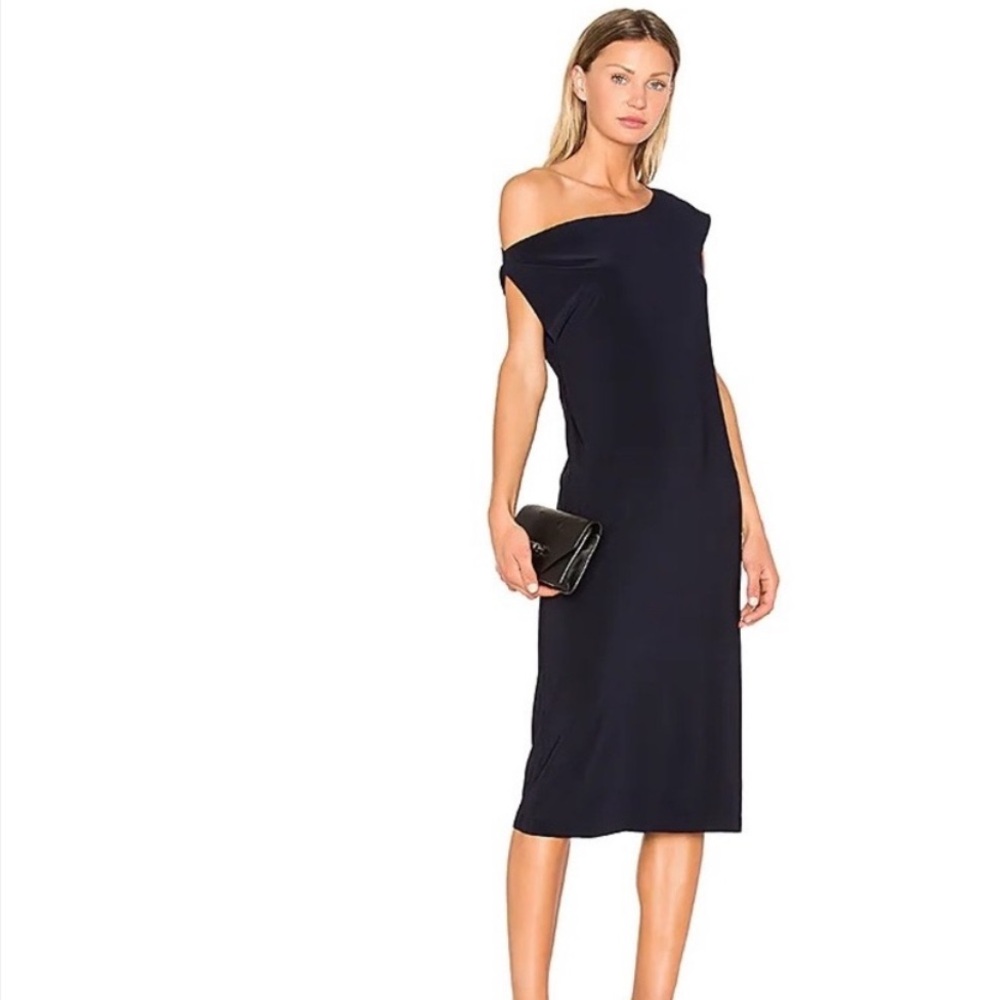 Norma Kamali Drop Shoulder Dress